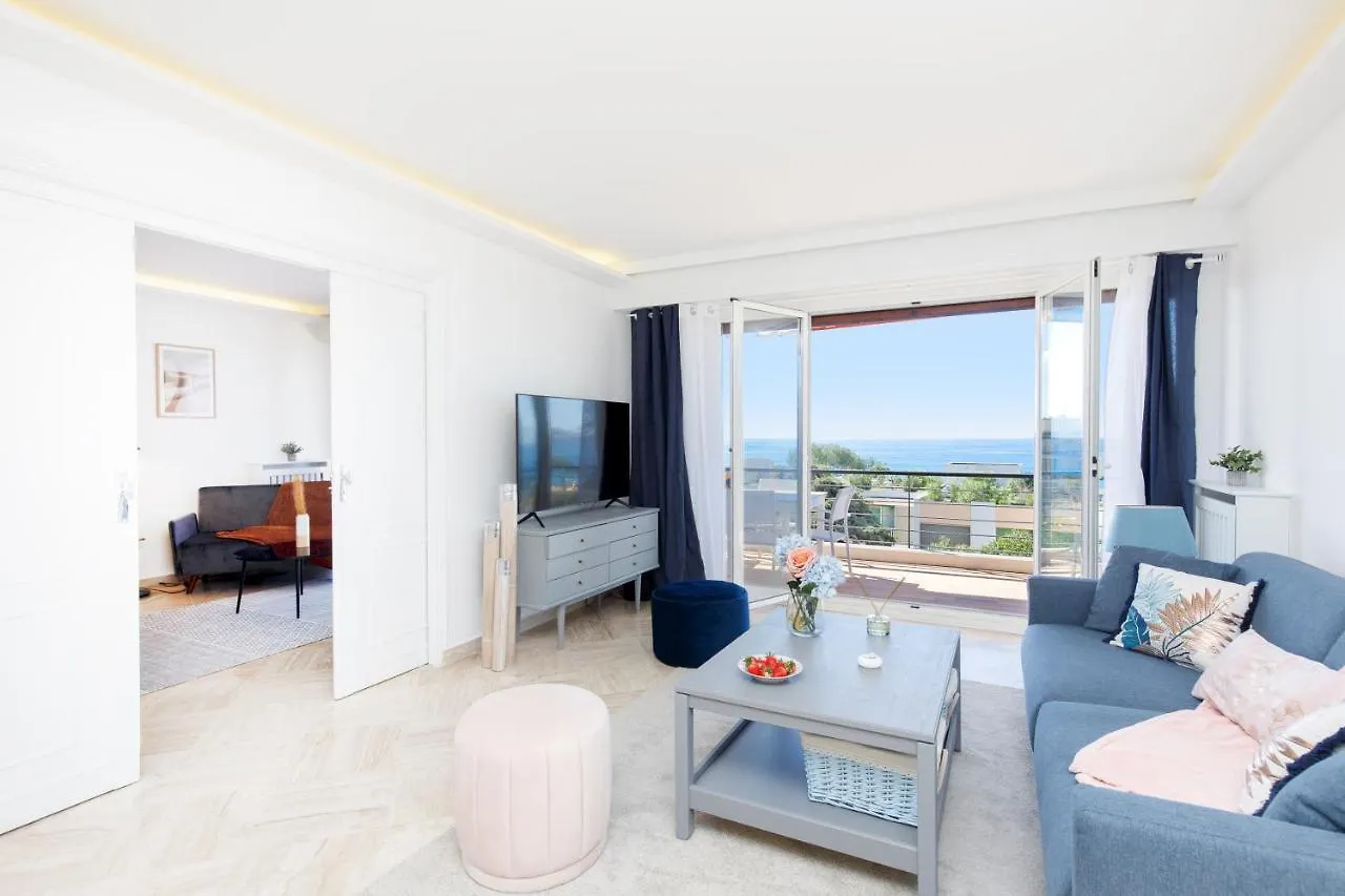 Suite Riviera - Sea View - Clim - 50M Plage - Residence De Standing - Spacieux 180 M2 - Parking Cannes 0*,